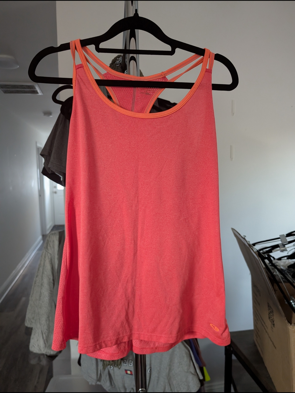Athletic Women's Coral Tank Top with Strappy Back